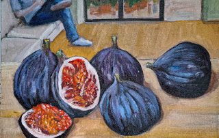Figs still life painting