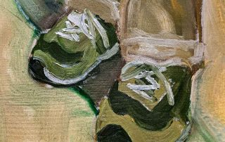 oil painting of feet