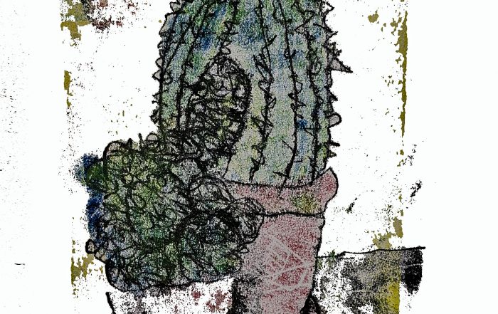 cactus monoprint