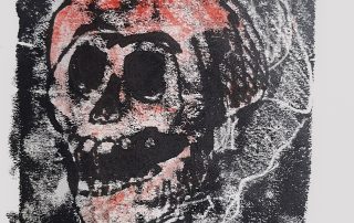 monoprint skull