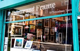 Palette and frame gallery front